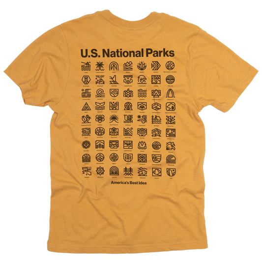 U.S. National Parks Unisex Short Sleeve Pocket Tee