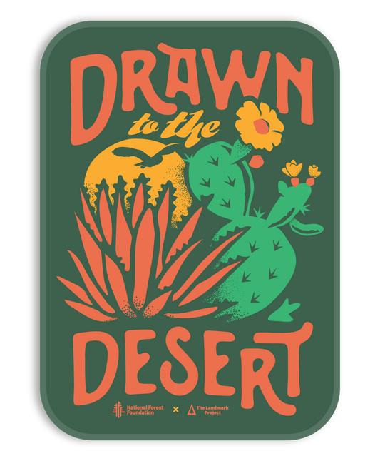 Drawn to the Desert Sticker