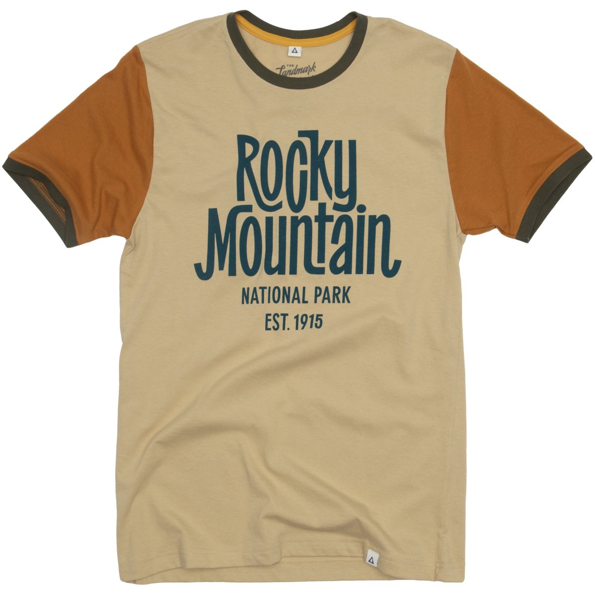 Rocky Mountain Type Colorblock Ringer Tee