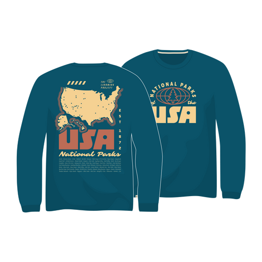 PREORDER - National Parks of the USA Unisex Long Sleeve Tee
