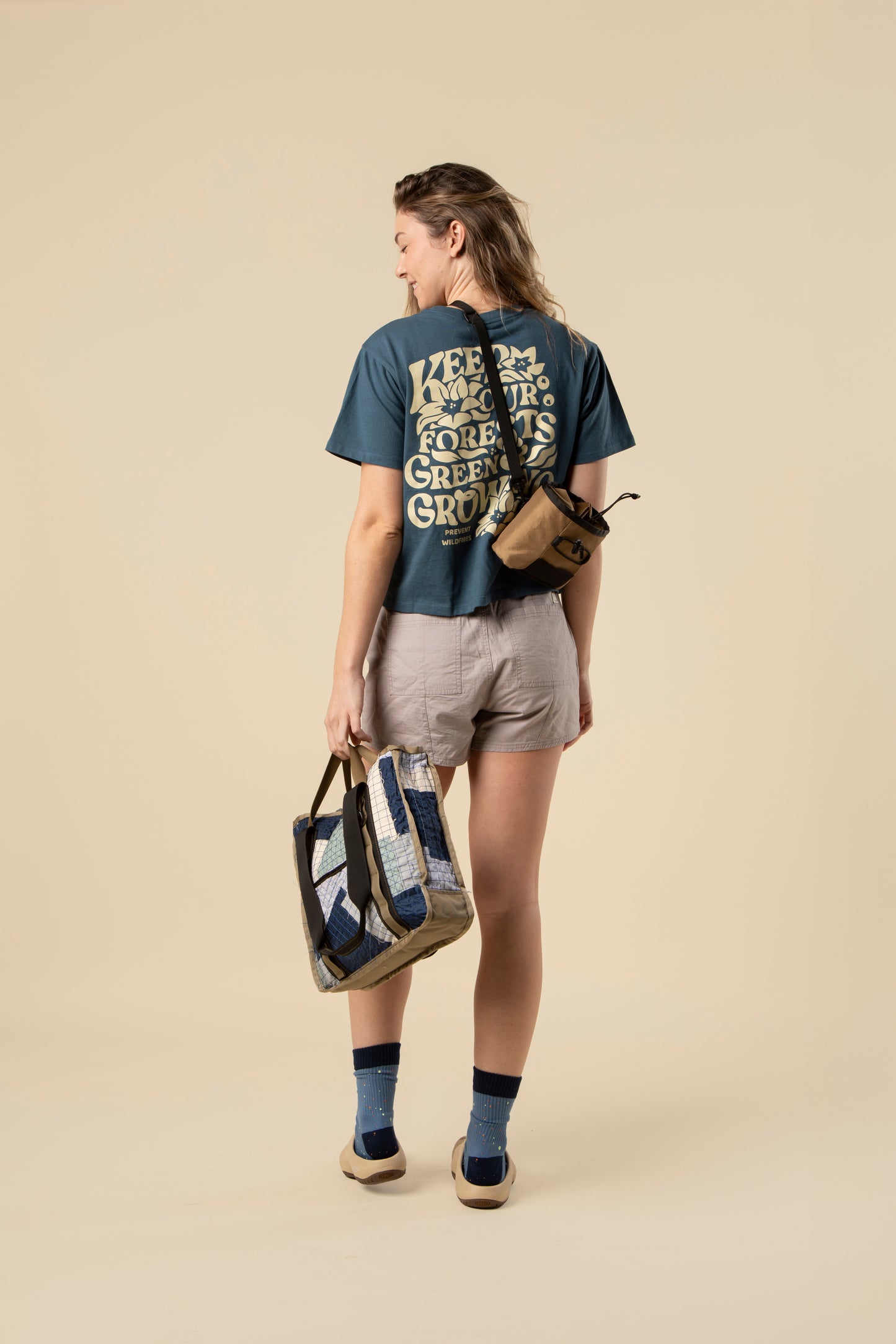 Keep Our Forests Green and Growing Women's Short Sleeve Boxy Tee w/ Pocket