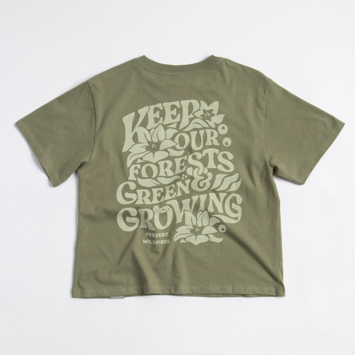 Keep Our Forests Green and Growing Women's Short Sleeve Boxy Tee w/ Pocket