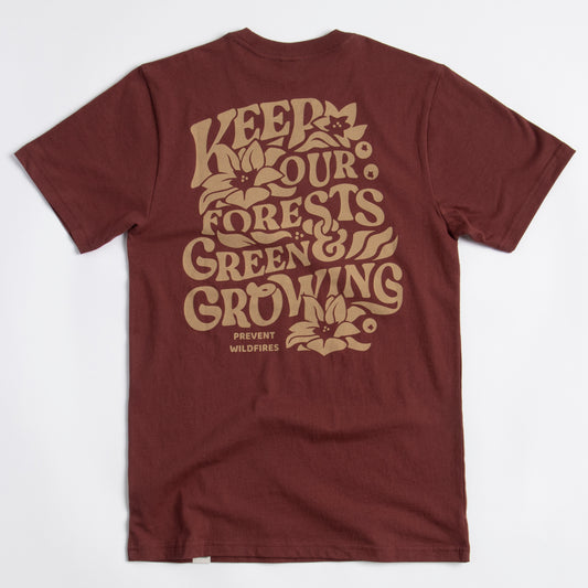 Keep Our Forests Green and Growing Unisex Short Sleeve Tee w/ Pocket