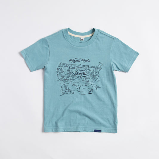 NPS Map Youth Short Sleeve Tee