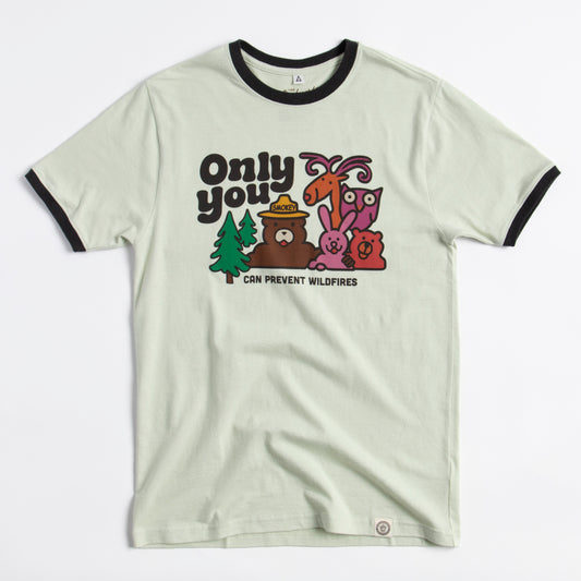 Only You Vintage Unisex Short Sleeve Ringer Tee