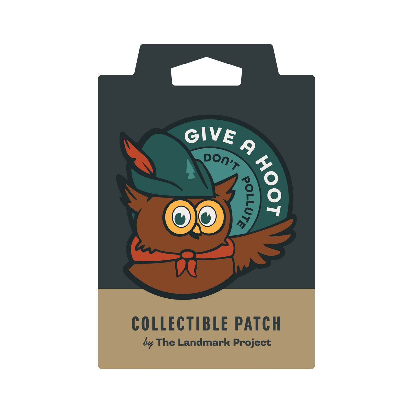 Preorder - Give A Hoot, Don't Pollute Embroidered Patch