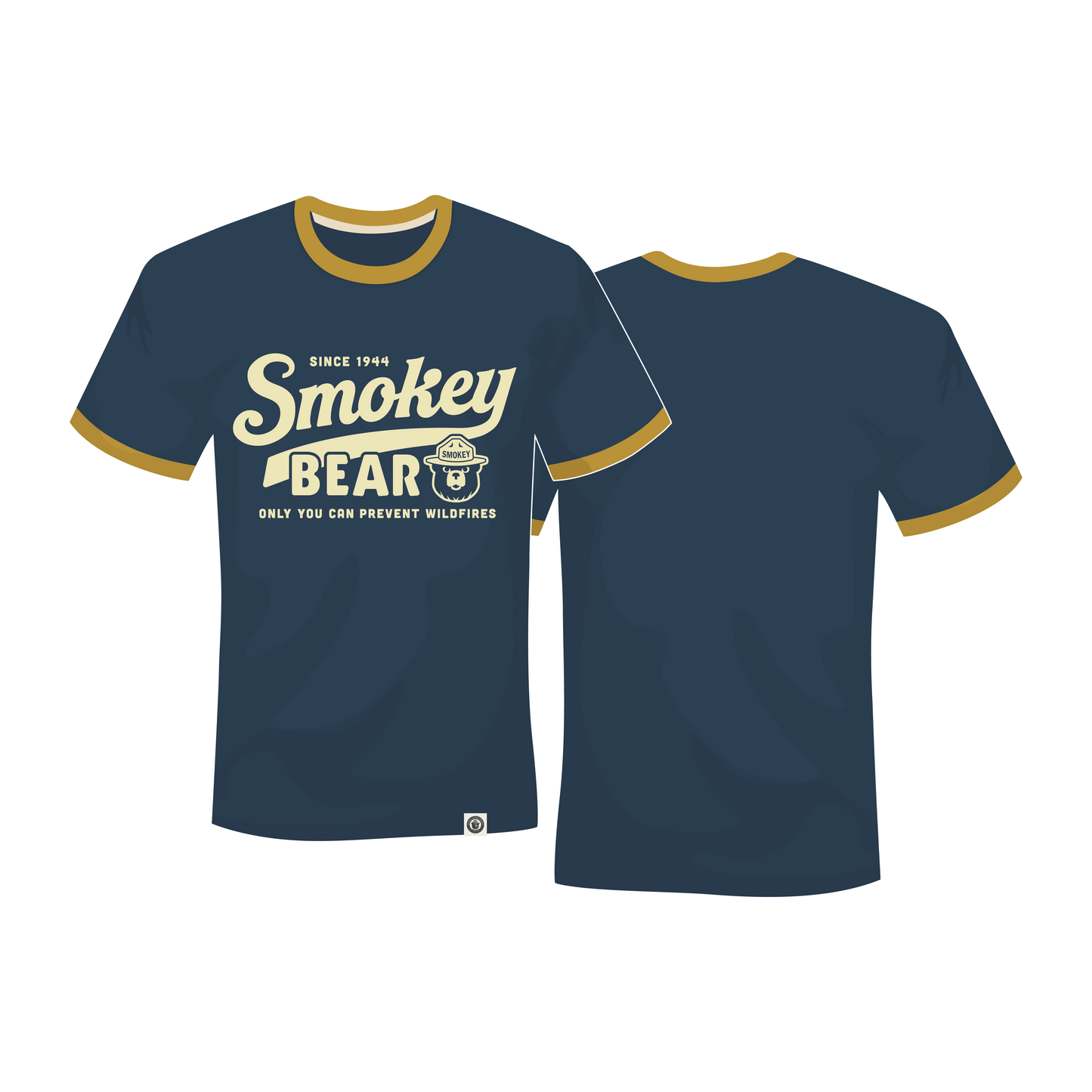 Preorder - Smokey Script Unisex Short Sleeve Ringer Tee