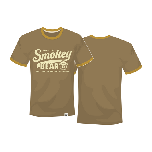 Preorder - Smokey Script Unisex Short Sleeve Ringer Tee