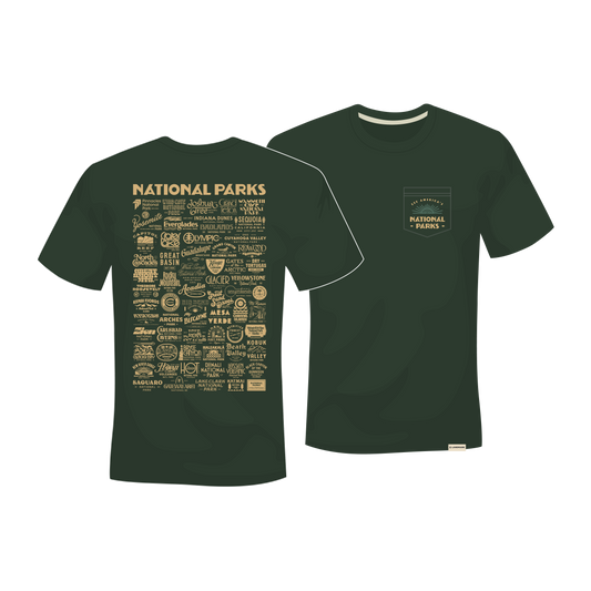 Preorder - See America's National Parks Unisex Short Sleeve Tee w/ Pocket