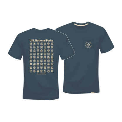 Preorder - U.S. National Parks Unisex Short Sleeve Tee w/ Pocket