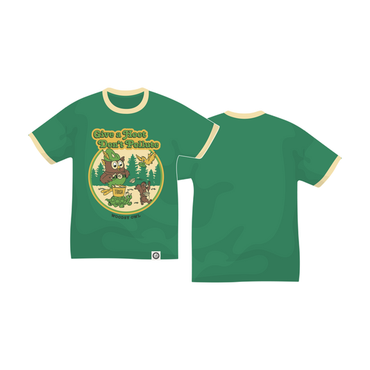 Preorder - Woodsy Owl and Friends Youth Short Sleeve Ringer Tee
