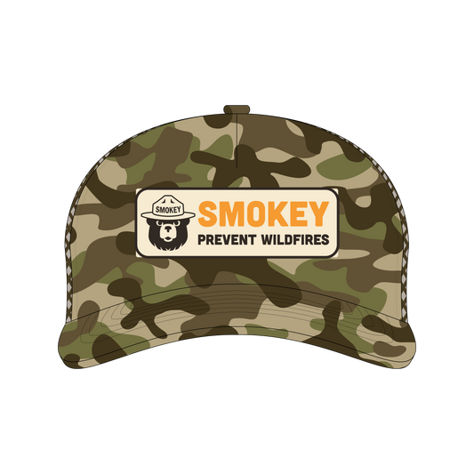 Preorder - Smokey Camo 5-Panel Trucker Hat
