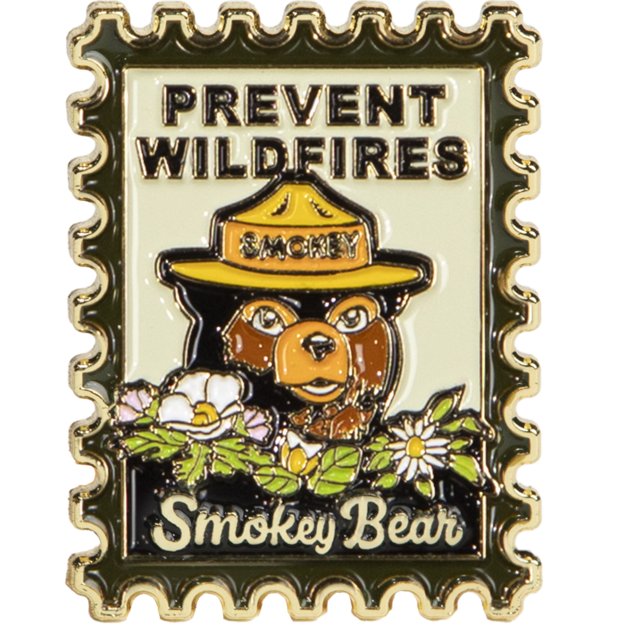 Smokey Bear Postage Stamp Pin