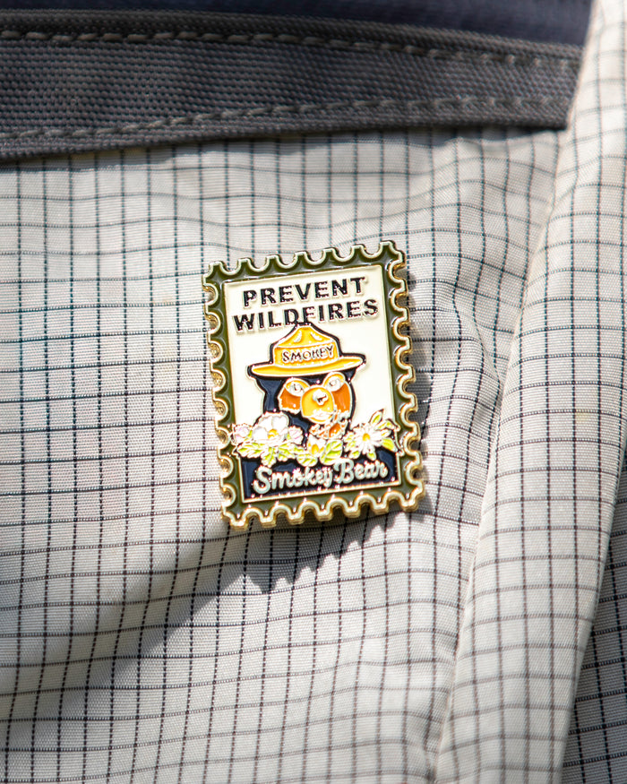 Smokey Bear Postage Stamp Pin