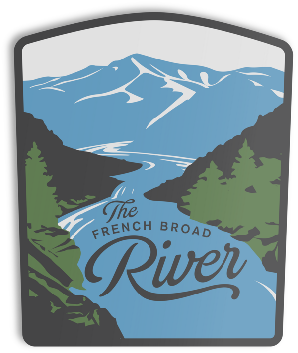French Broad River Sticker
