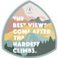 Hardest Climb Sticker
