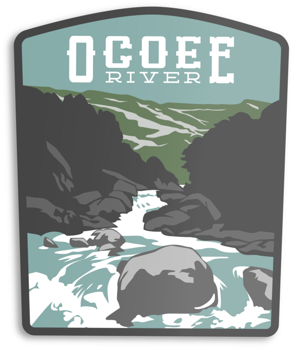 Ocoee River Sticker Landmark Wholesale