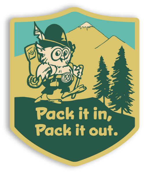 Pack it in, Pack it out Sticker
