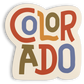 Colorful Colorado sticker