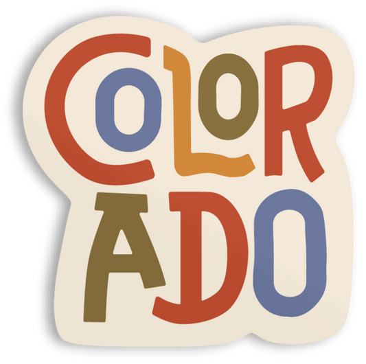 Colorful Colorado sticker