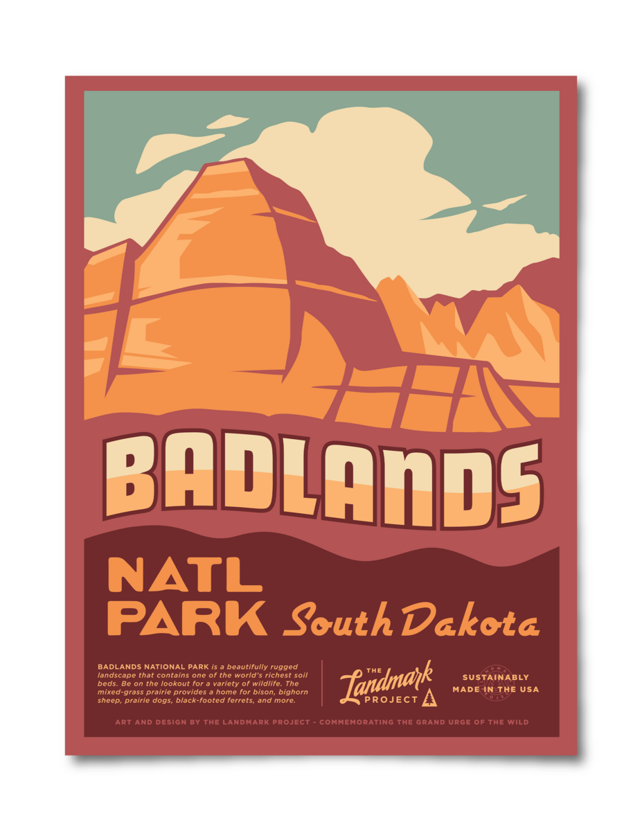 Badlands National Park Poster