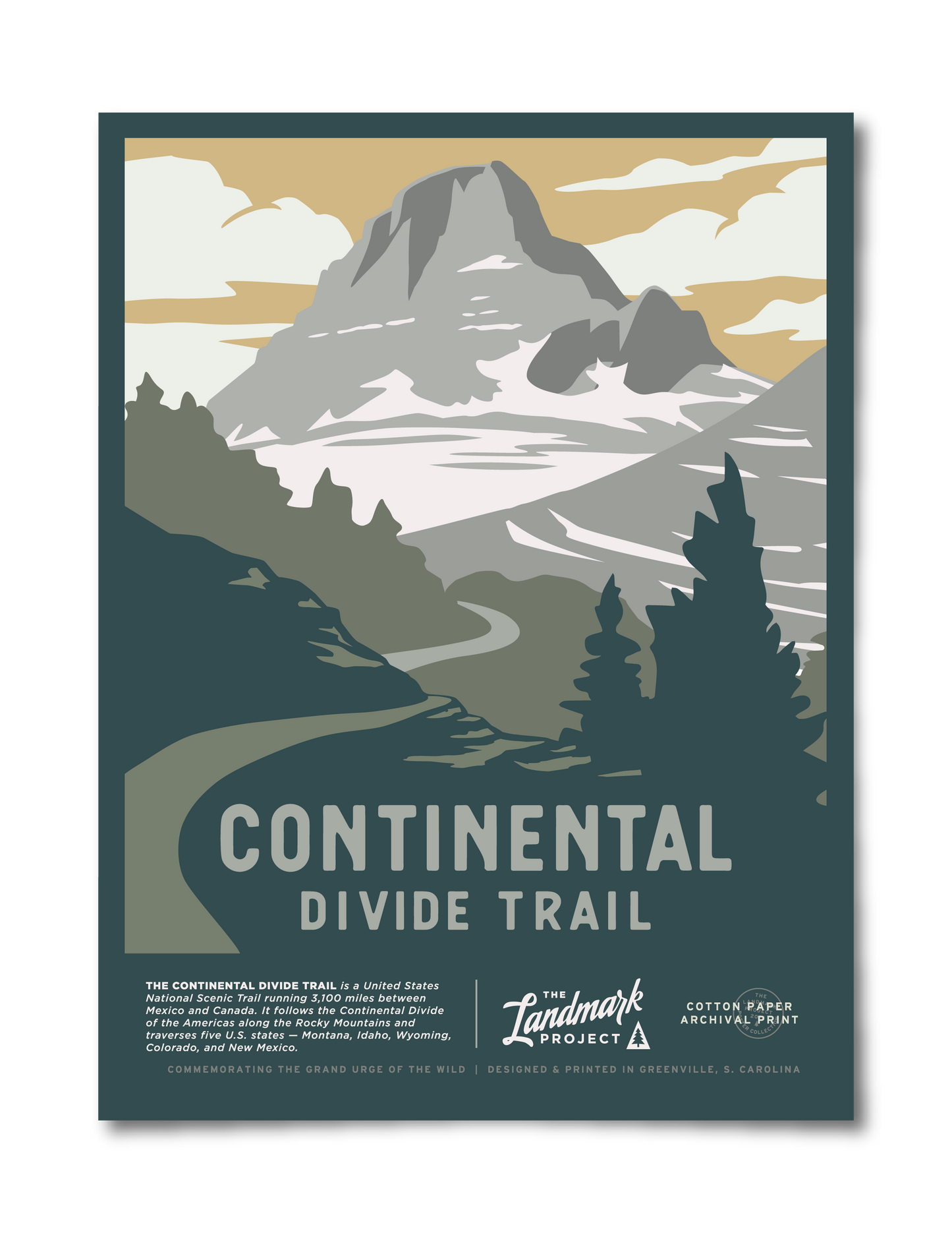Continental Divide Trail Poster
