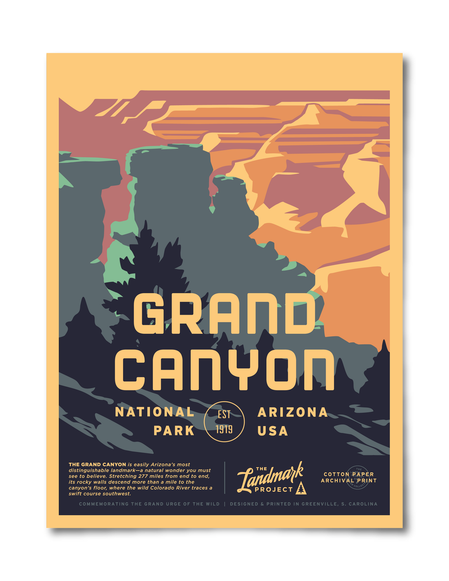 Grand Canyon National Park South Rim Poster