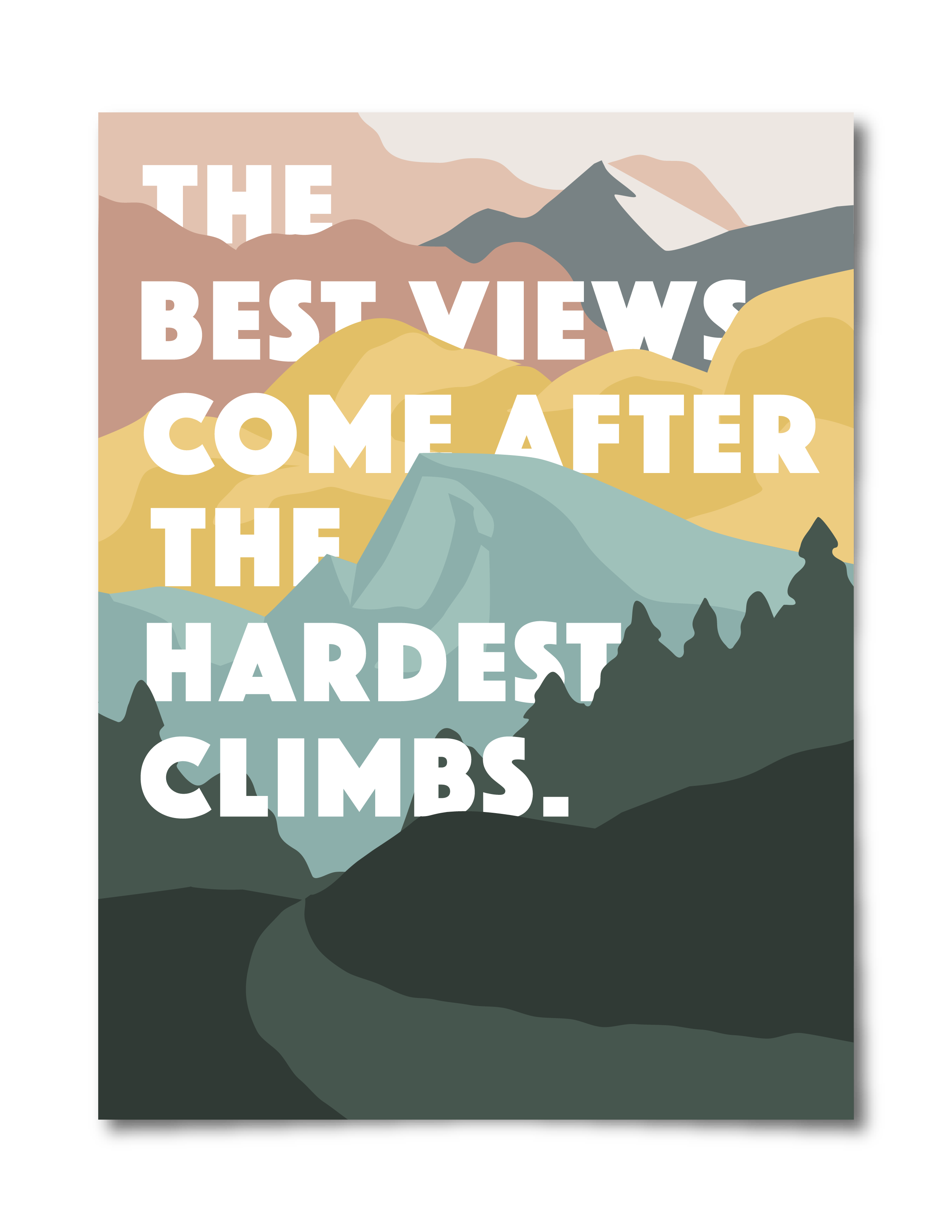 Hardest Climb Poster – Landmark Wholesale