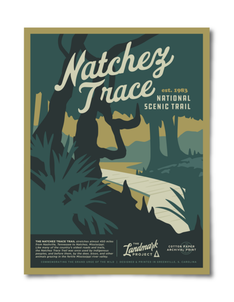 Natchez Trace Trail Poster