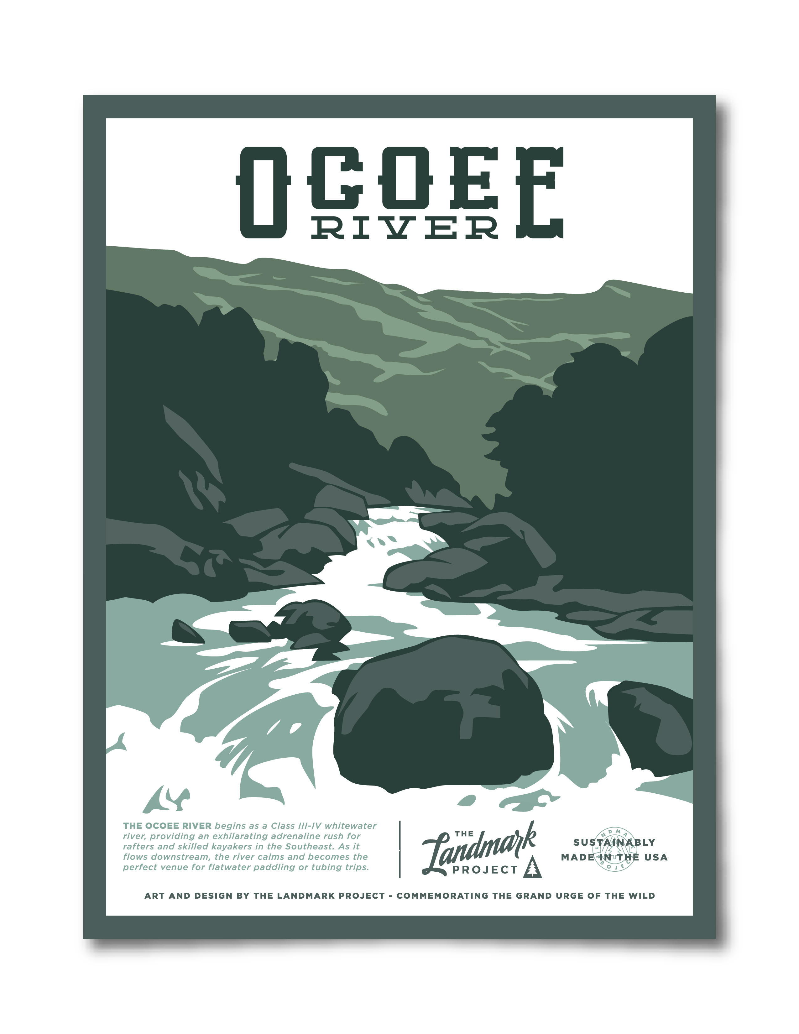 Ocoee River Poster – Landmark Wholesale