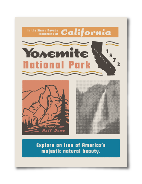 Yosemite Collage Poster