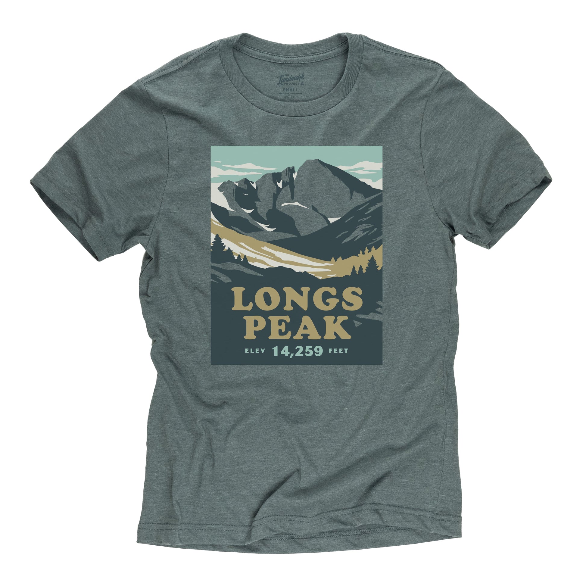 Longs Peak t-shirt in manatee